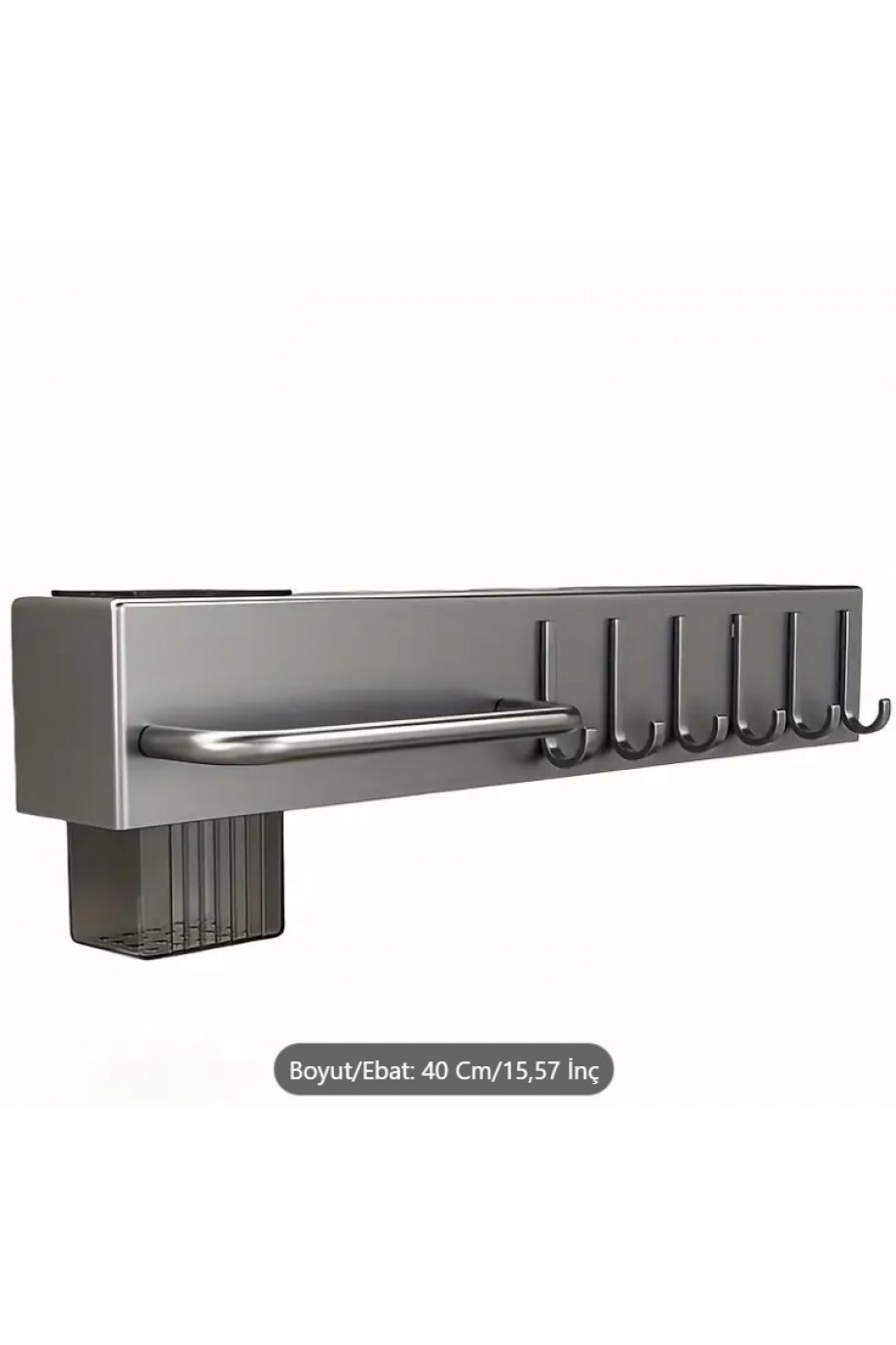 Mutfak Rafı Askılık Duvara Monte Kendinden Yapışkanlı Düzenleyici Delmeden Montaj