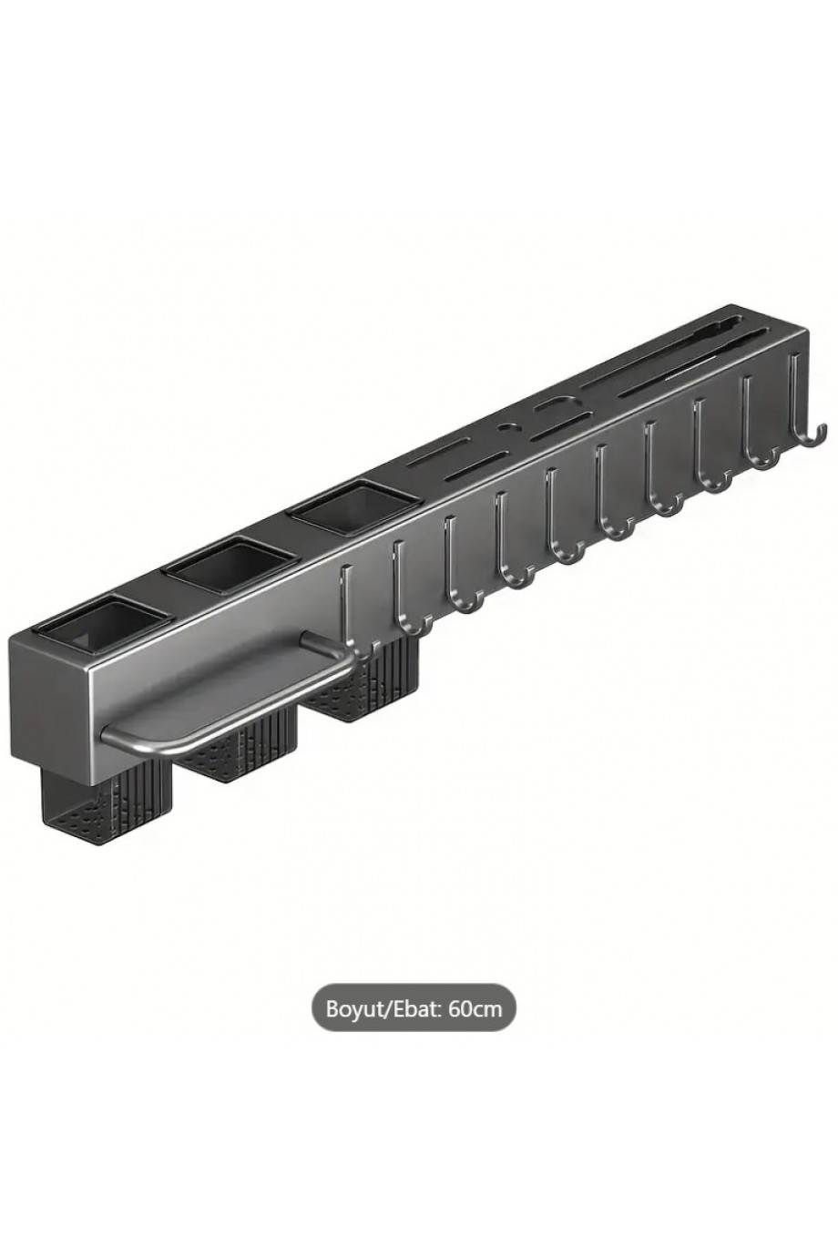 Mutfak Rafı Askılık Duvara Monte Kendinden Yapışkanlı Düzenleyici Delmeden Montaj