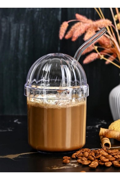 Monica Cam Pipetli Mika Bardak 400ml